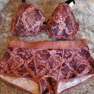 PINK Bra and Panty Set